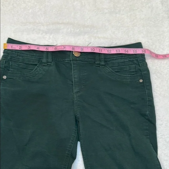 Democracy AB Technology Dark Green Skinny Jeans With Elastic Band on Waist - Picture 8 of 14